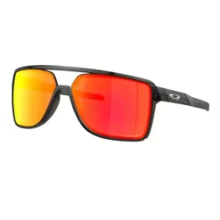 Oakley Castel Matte Grey Smoke/Prizm Ruby Sunglasses